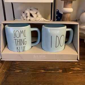 Rae Dunn Something Blue & I do mug set